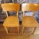 Paire de chaises de bistrot vintage