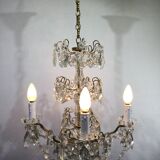 4 light crystal chandelier