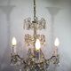 4 light crystal chandelier