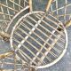 Woven rattan armchair, 1960