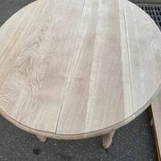 Louis Philippe extendable dining table with 8 extensions, solid oak, 19th century, 350