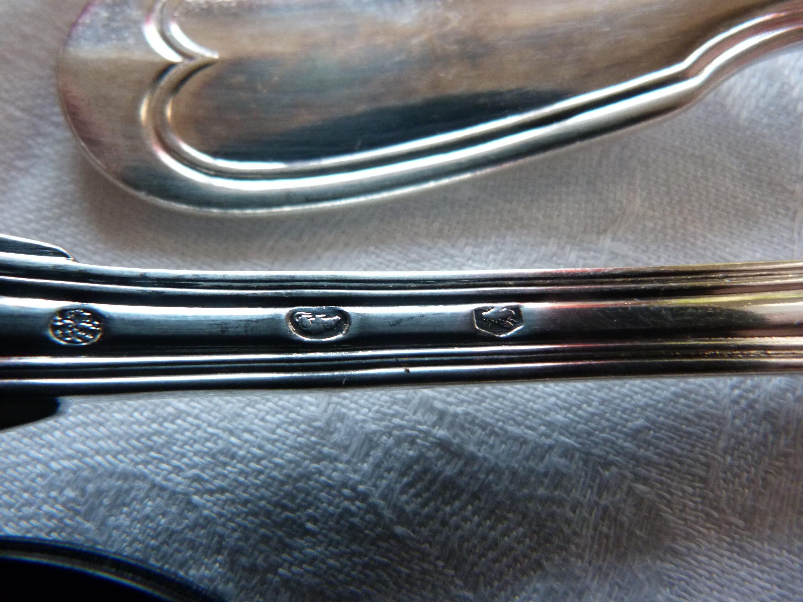 Set of 18 silver metal covers