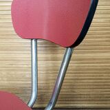 Vintage Formica chair 1950/60 red