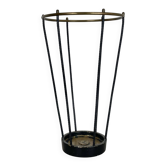 Midcentury Brass and metal BAUHAUS Style Umbrella Stand, France, 1950s