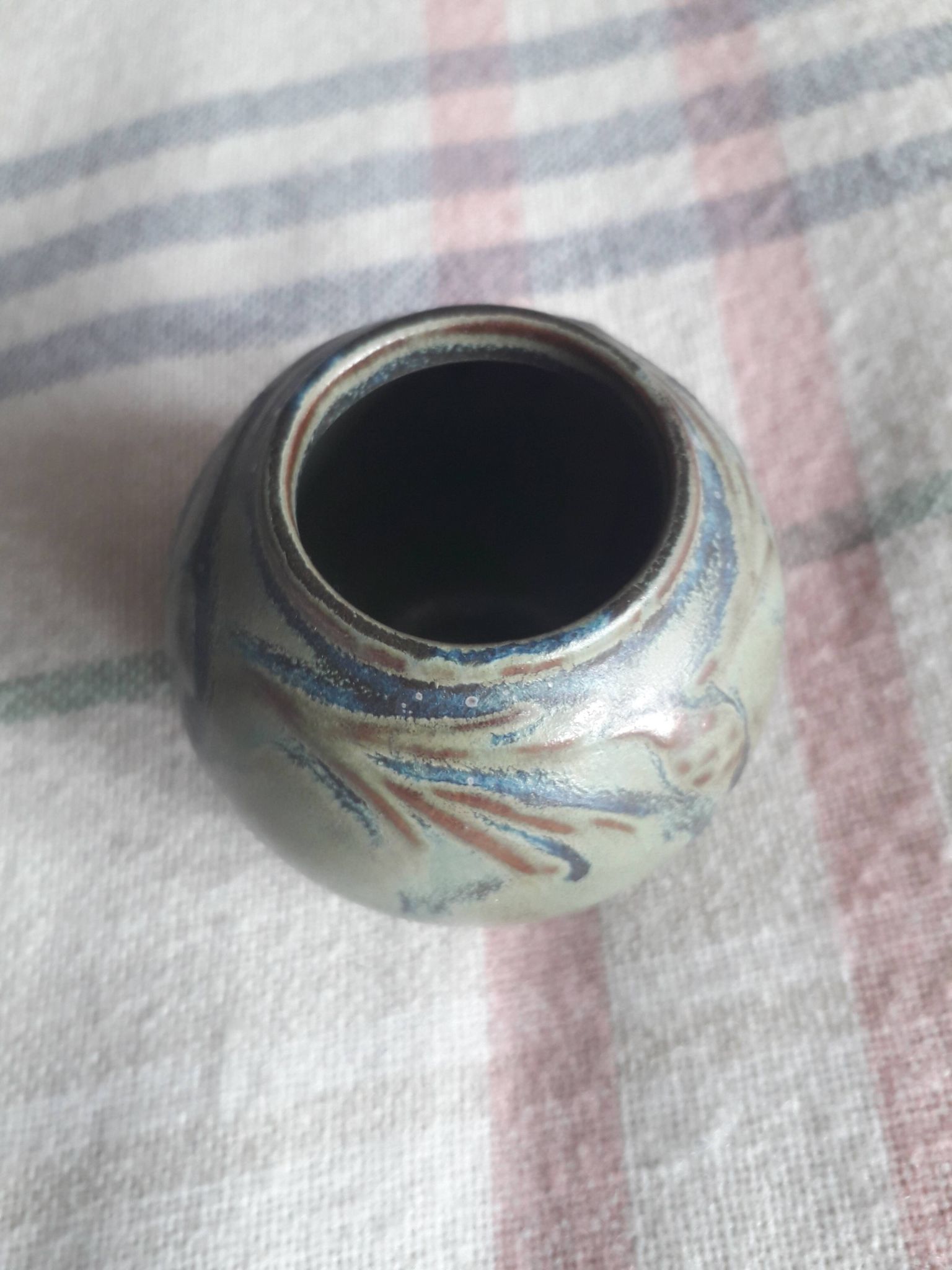 Very original Denbac ceramic vase.