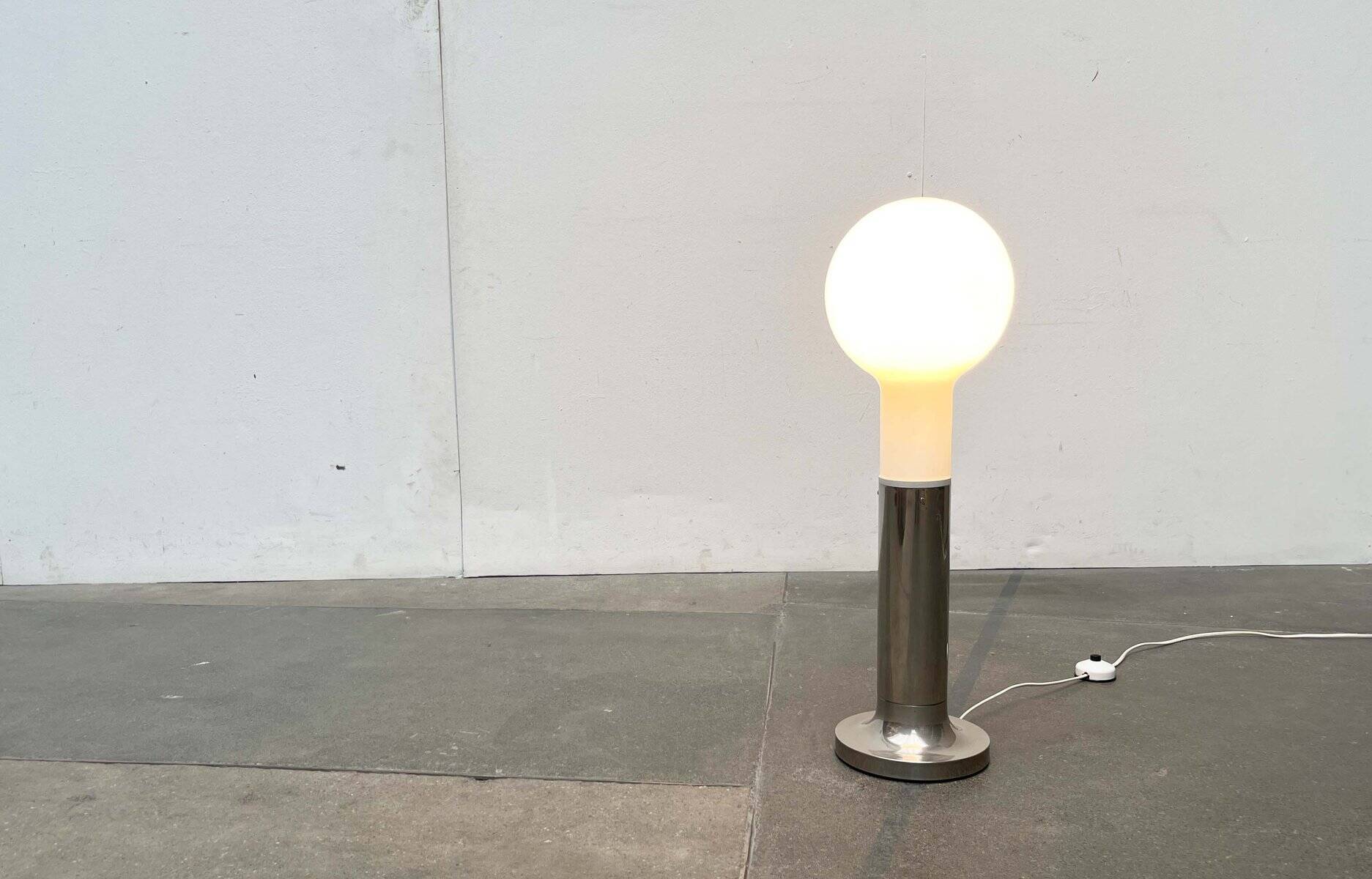 Swiss design floor lamp modern bulb mid-century space age by Temde, 1960s