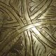Chiseled solid brass tray North Africa