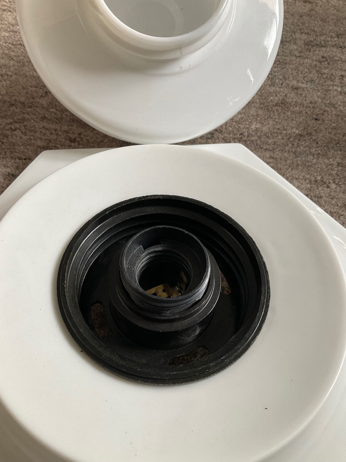 Vintage octagonal wall lamp from the 70s