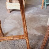 Vintage rattan table