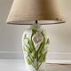 Lampe italienne fleurs d'arum vintage