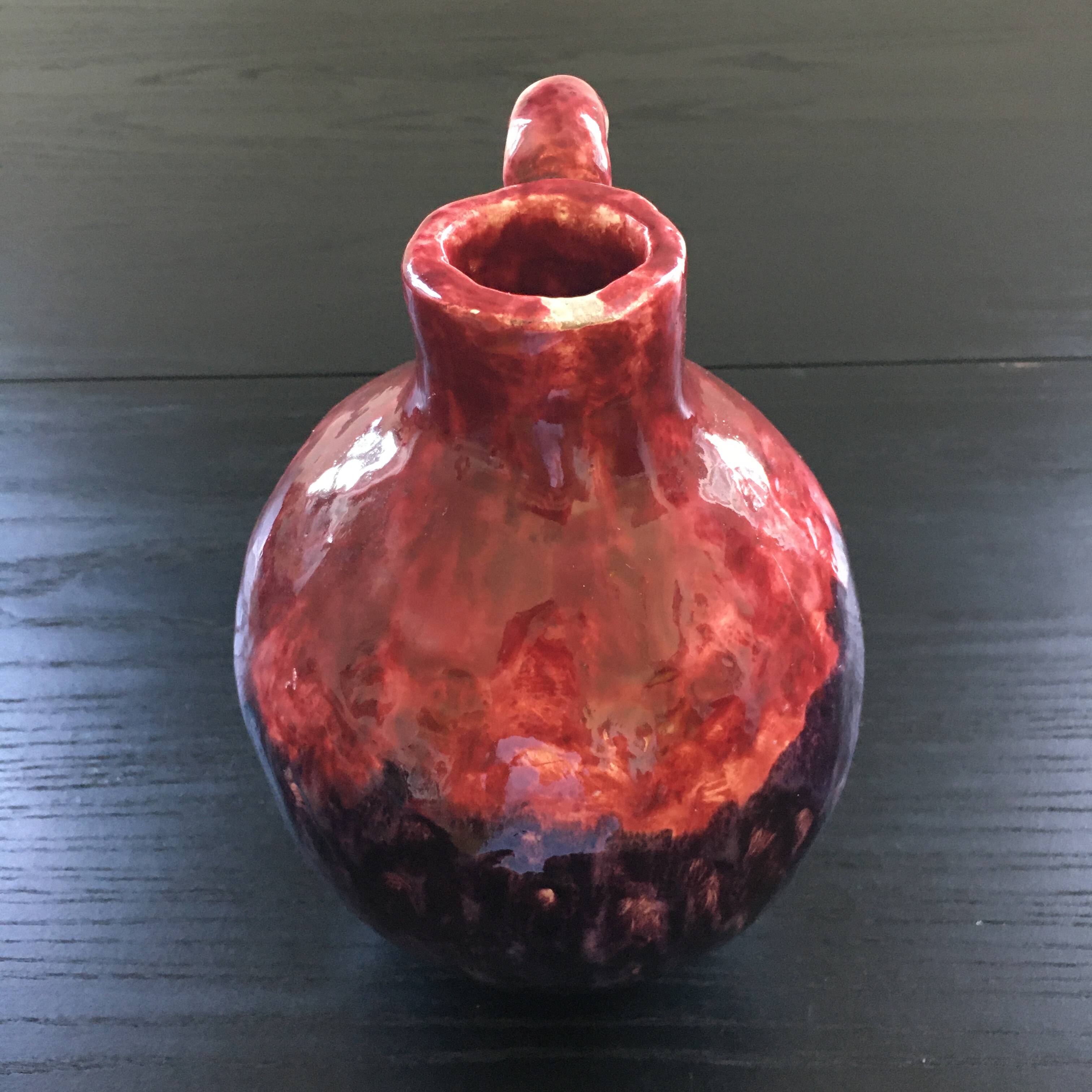 Purple artist vase