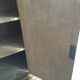 Buffet wood wood Art Deco black marble trays