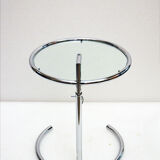Eileen Gray 1980s adjustable side tables