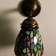 Applique Tiffany, vitrail et étain