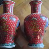 Pair of large Chinese vases in imperial style