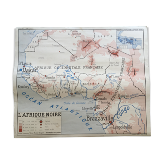 Wall geography map