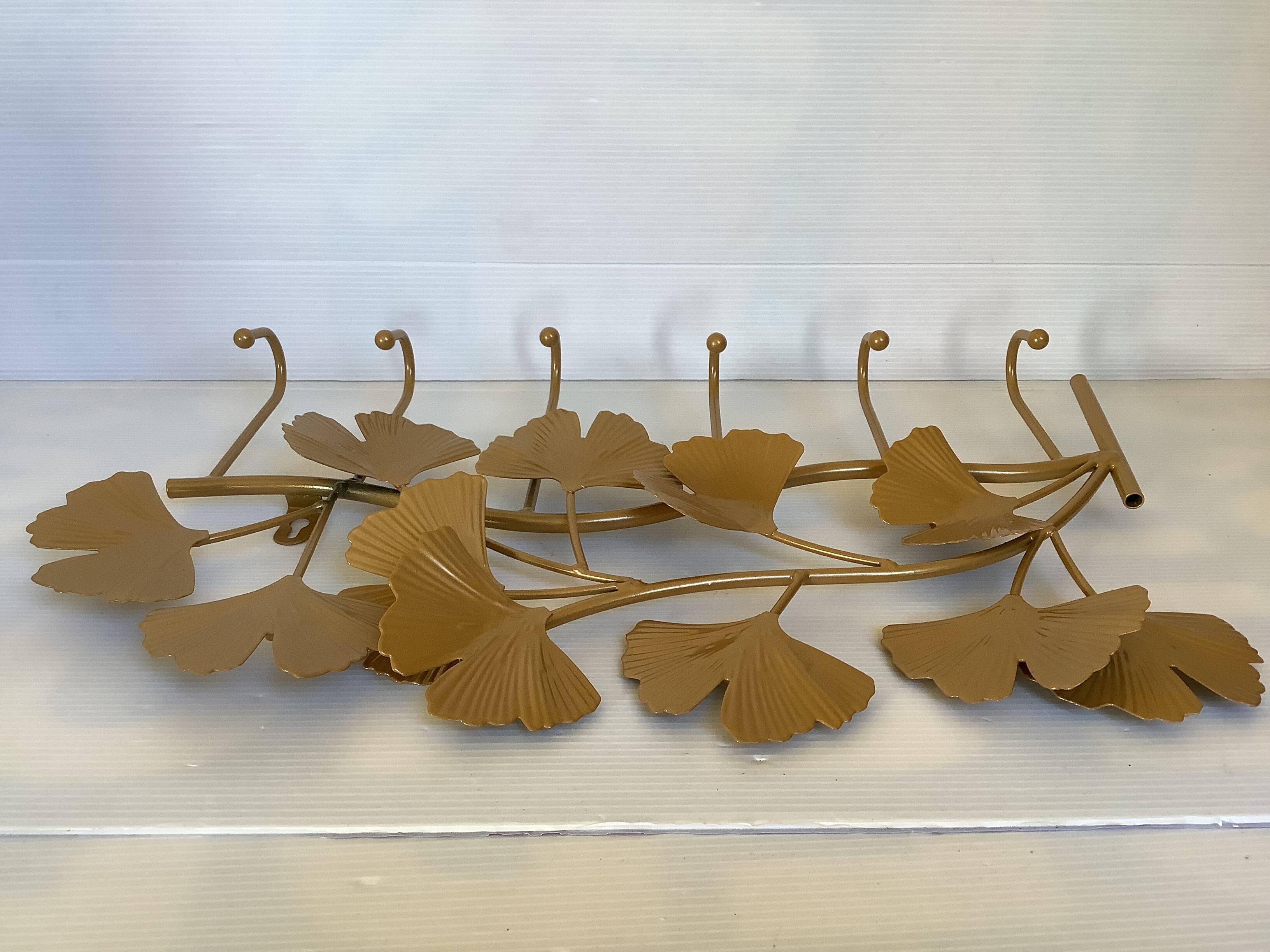 Ginkgo leaf coat rack