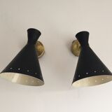 Pair of appliques design years 50