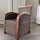Wicker armchair and wood for children