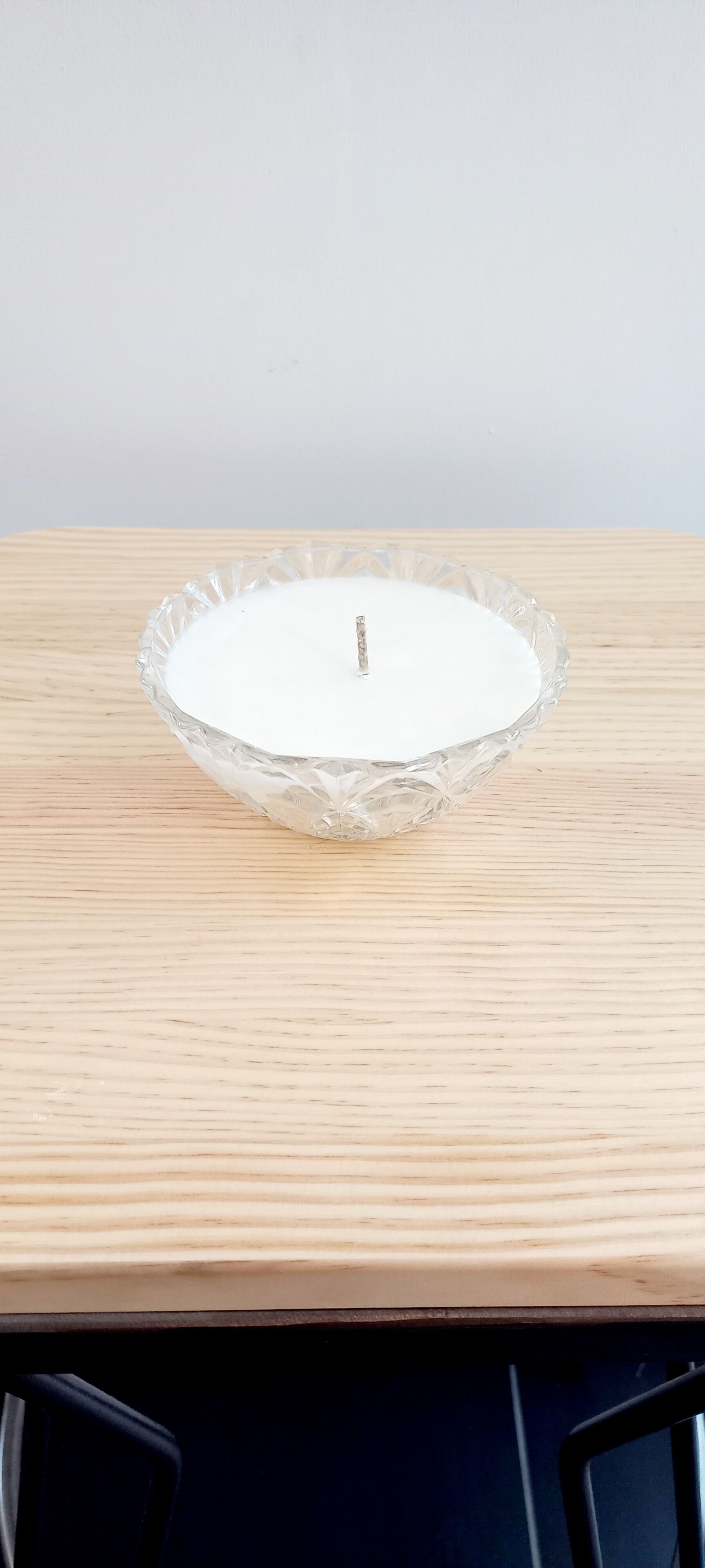 Vintage candle dried flowers