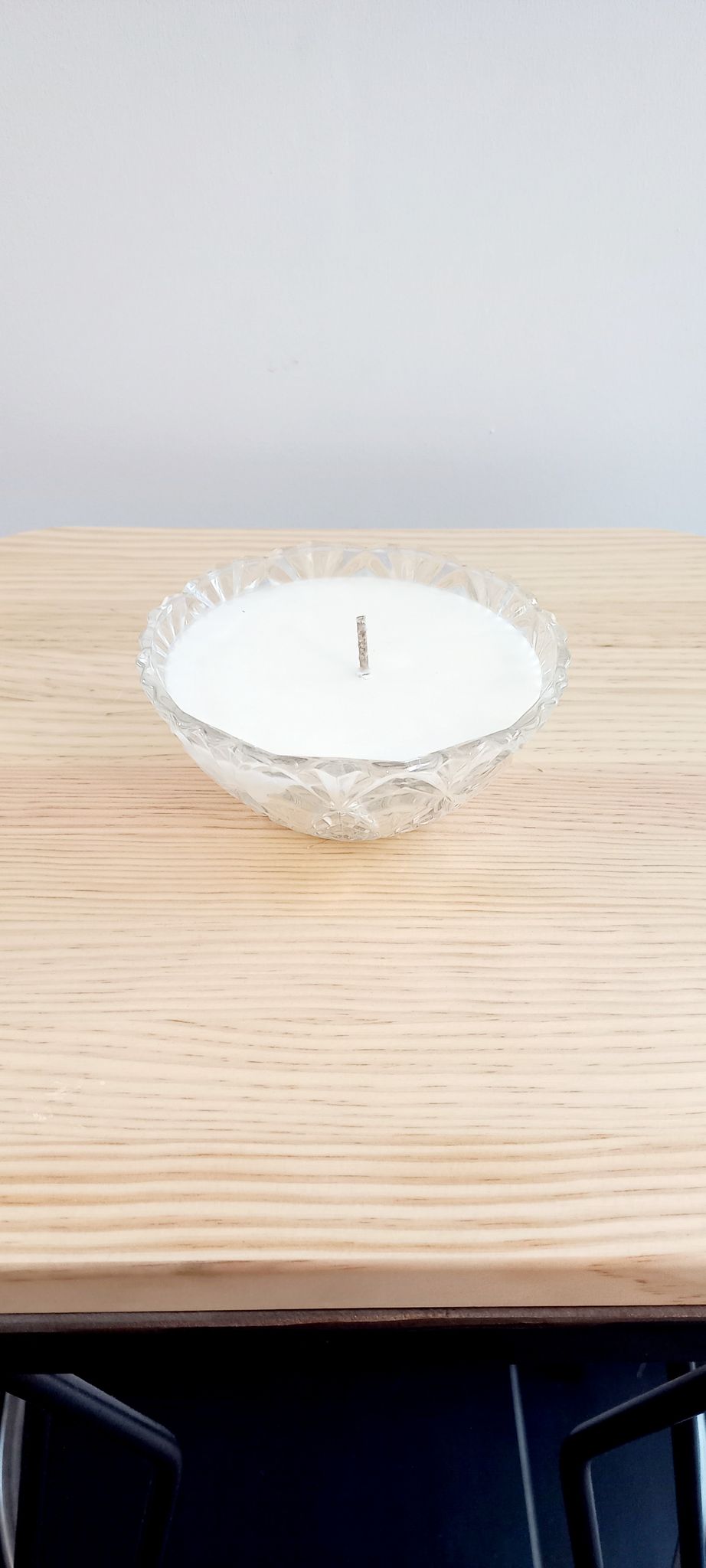 Vintage candle dried flowers
