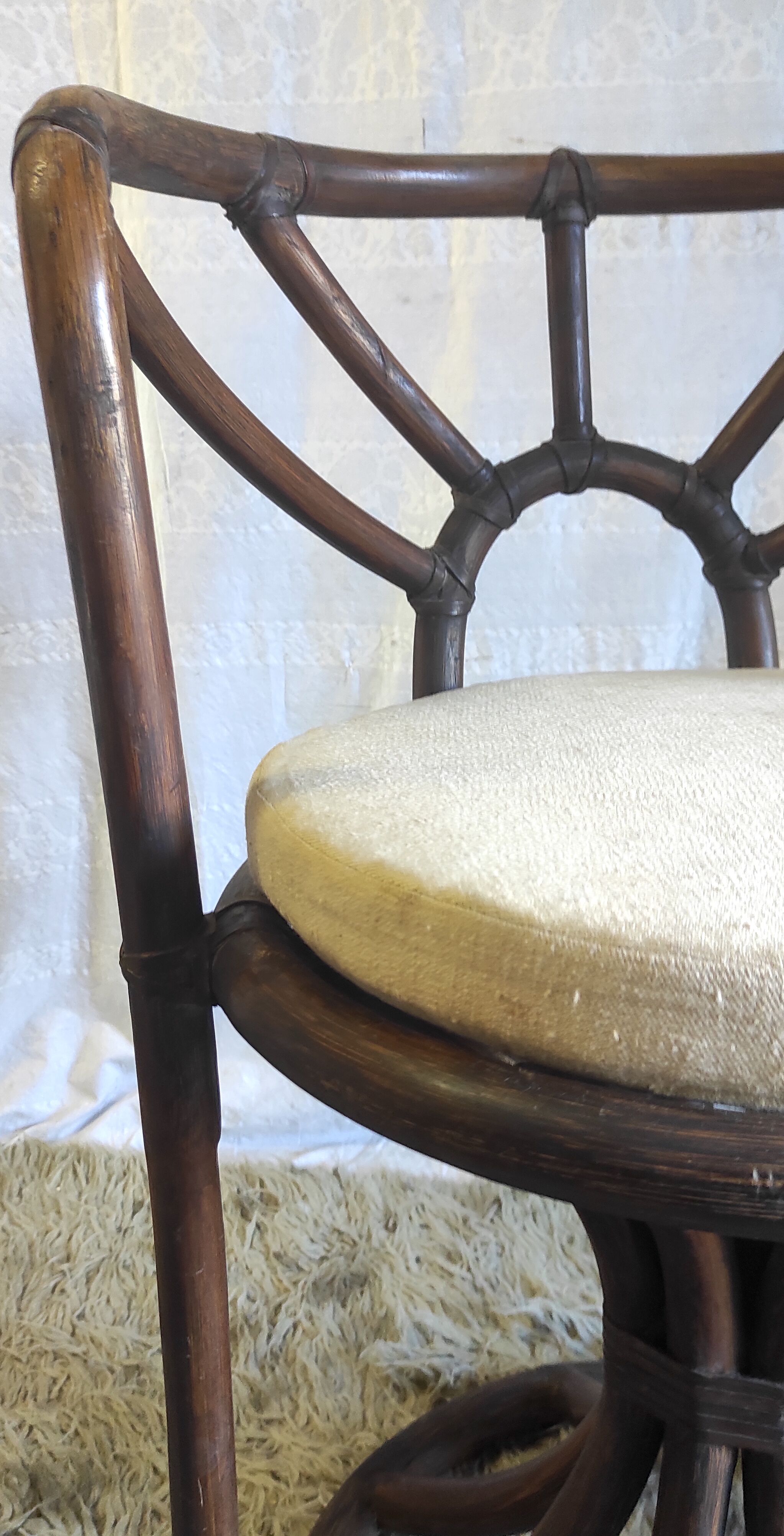 Rattan chair of the Kok House, 70s/80s