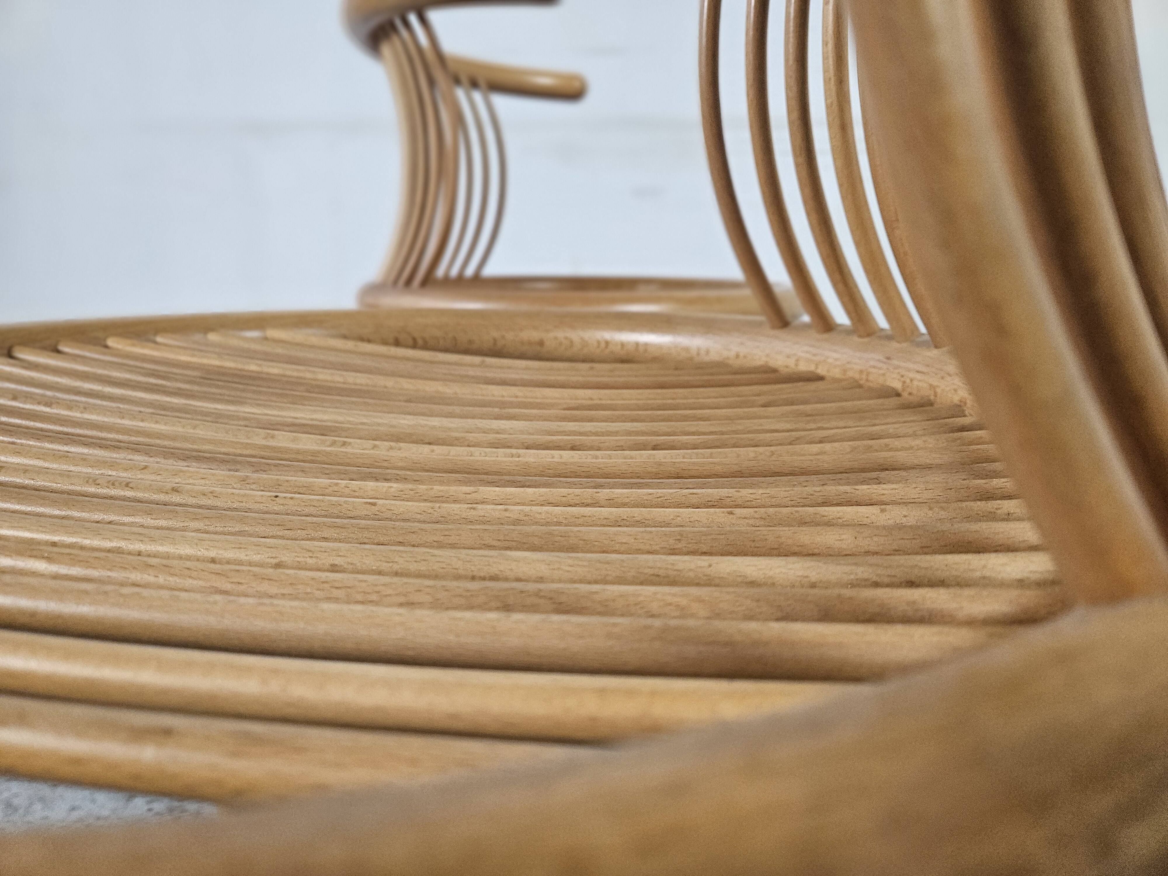 Pair of Herbert Ohl chairs for Lubke, 1980s