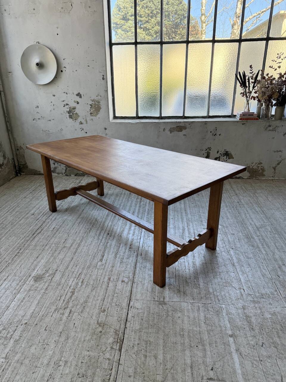 2m oak farmhouse table