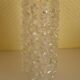 2 Vintage cathedral glass bedside lamps - 50s