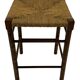 Vintage Wooden Stool With Rope Seat 60s Minimalist