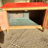 Buffet ancien en bois peint