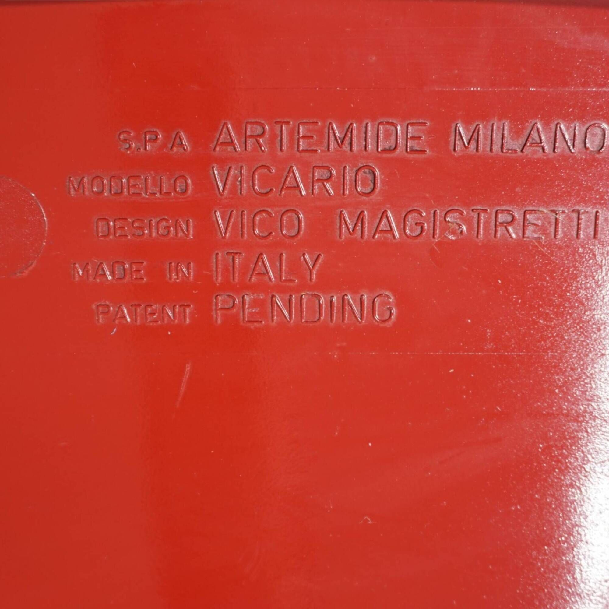 Artemide Vicario Lounge Chair by Vico Magistretti, 1970
