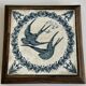 Vintage Longwy "Swallows" trivet – Vintage earthenware