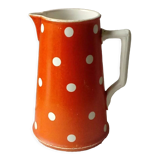 Earthenware pitcher digoin sarreguemines confetti model