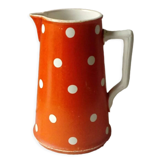 Earthenware pitcher digoin sarreguemines confetti model