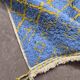 Blue Boujad Carpet from Morocco - 248 x 147 cm