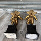 Pair of gilded cherubs on a Napoléon III base.