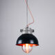Vintage antracite industrial hanging light from TEP