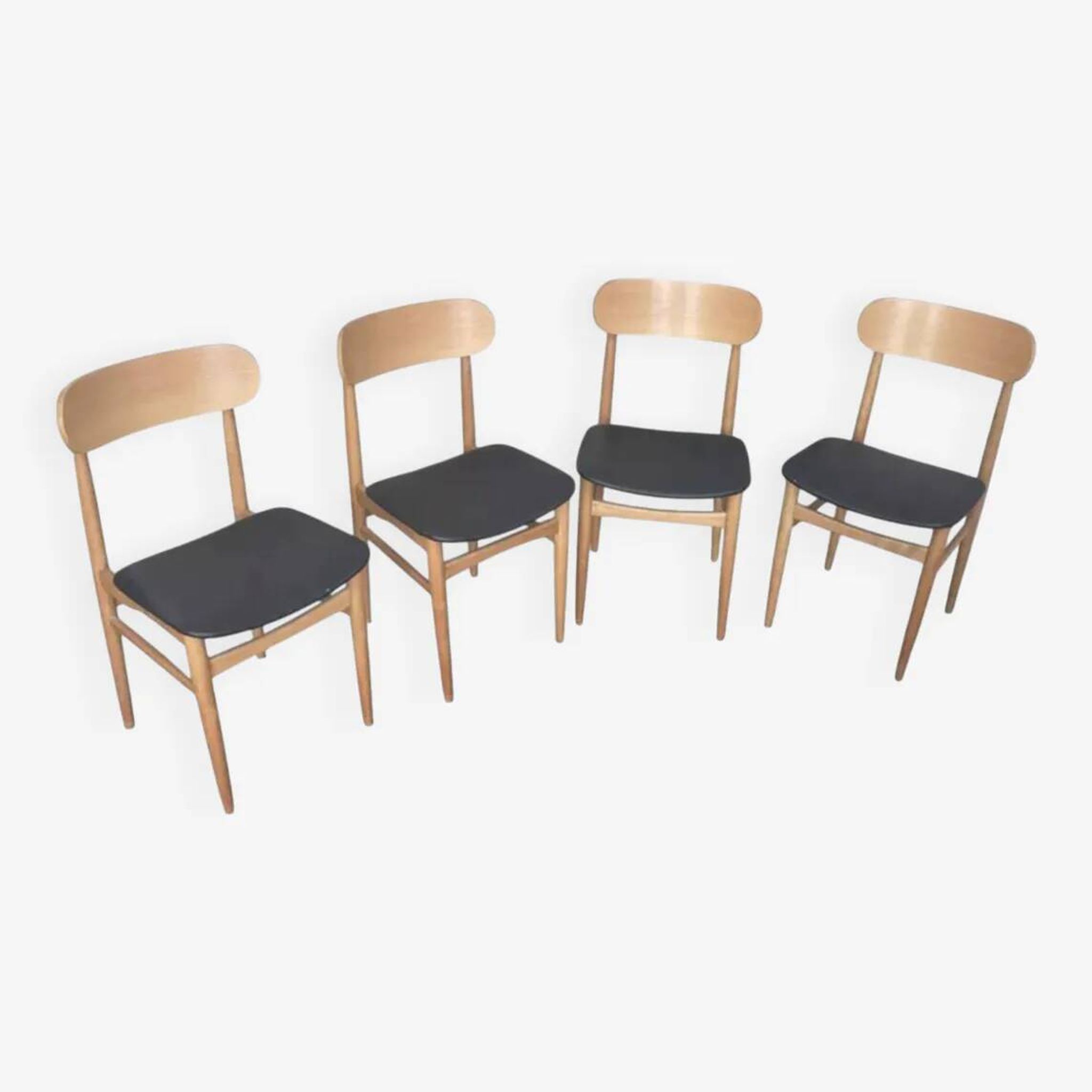 4 Italian chairs Gessef Consorzio Sedie Friuli 1970 4 Italian chairs