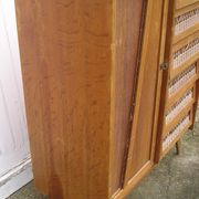 Chest of drawers with compass feet, 1 door and 6 drawers, 1960s