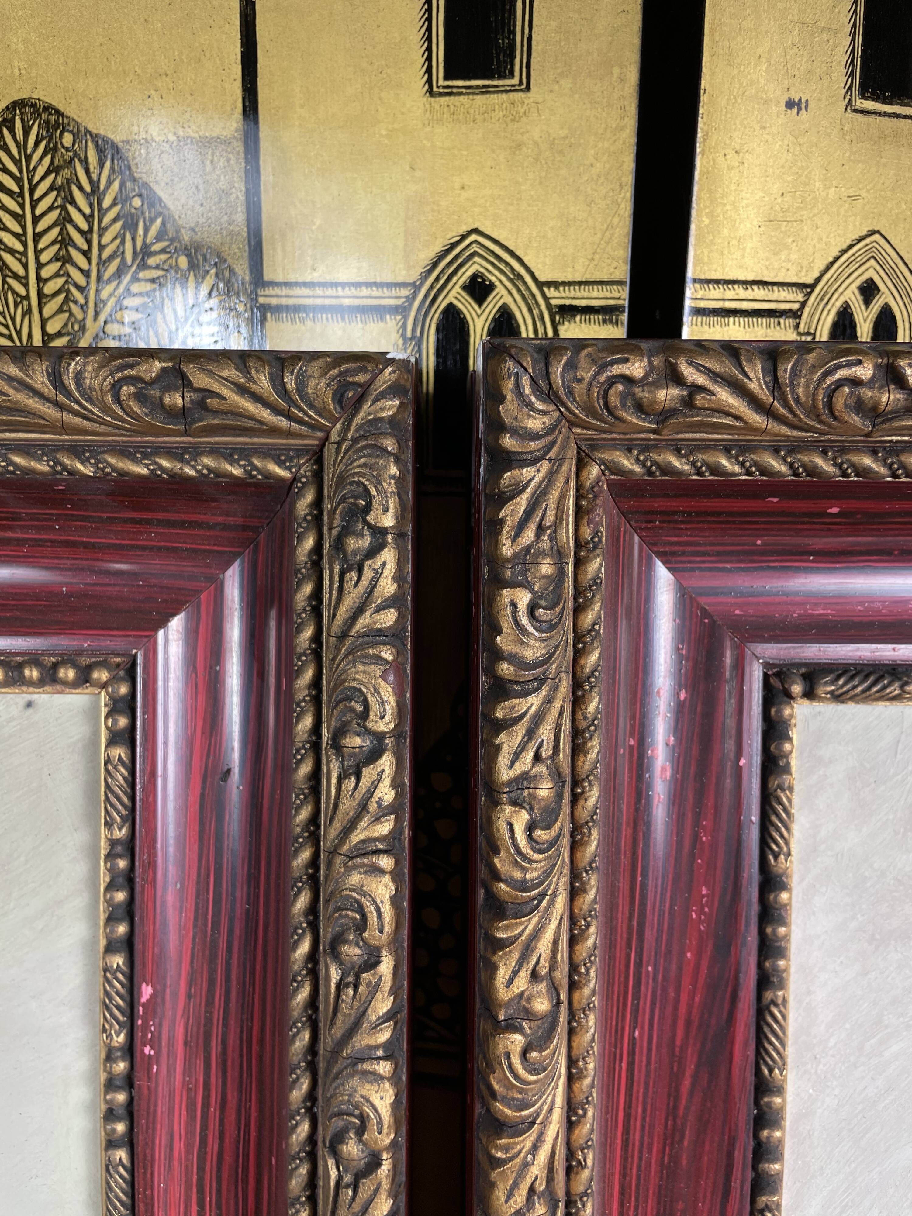 Pair of oil on canvas "Bouquets of roses"