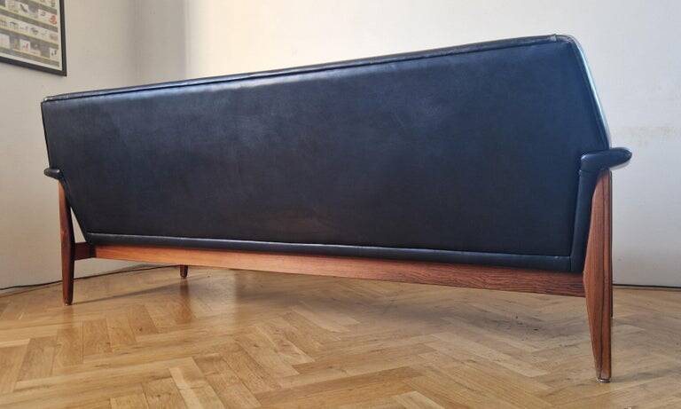 Midcentury Rare Leather Sofa Bovenkamp, Netherlands, 1960s