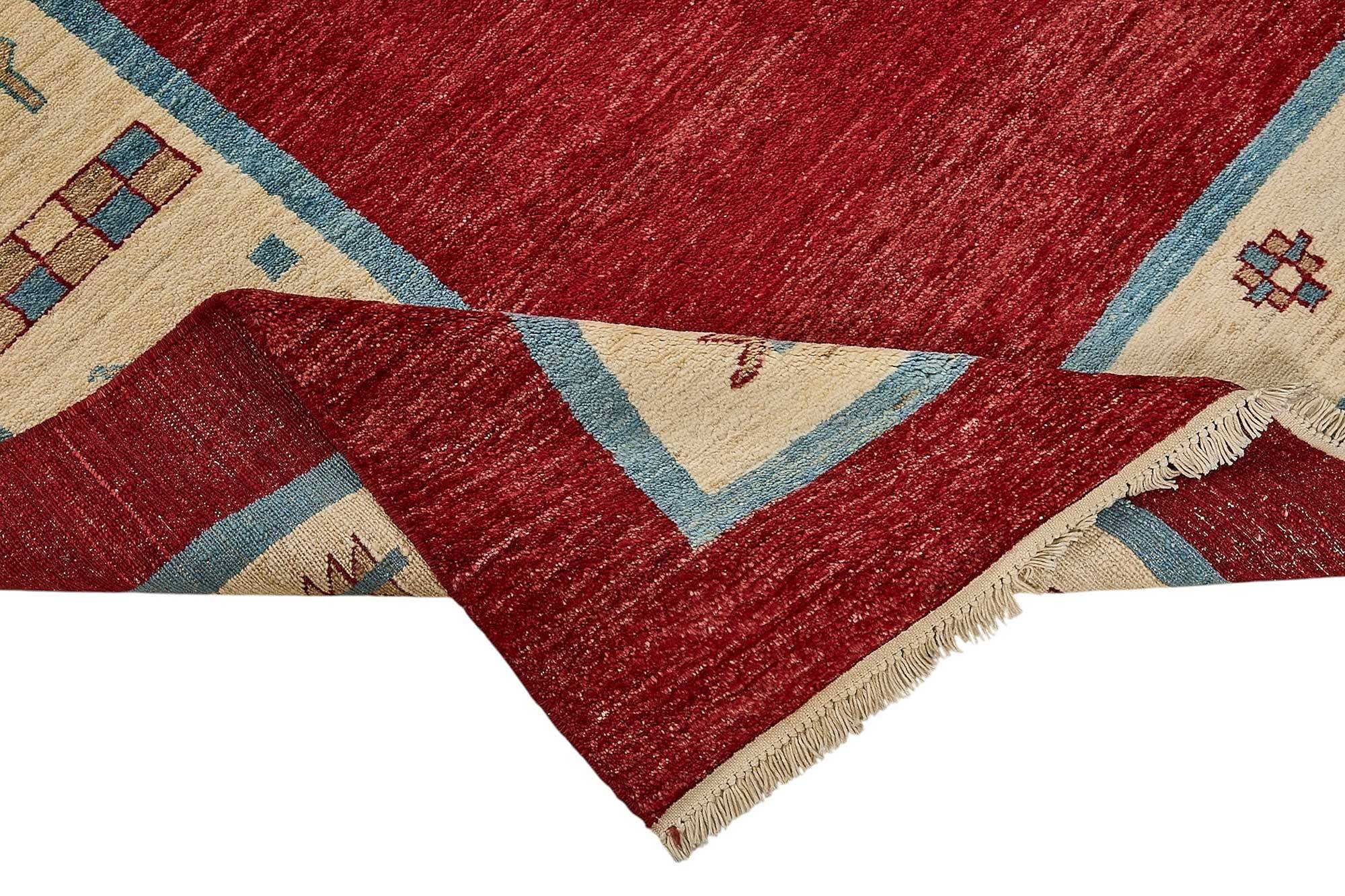 Turkish Handknotted Wool Oushak Rug 173 cm x 244 cm