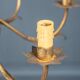 Chandelier in gilded metal in the style of Maison Baguès 6 lights 1960