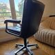Co Fe Mo armchair in black leather - Vintage 80s - Adjustable height