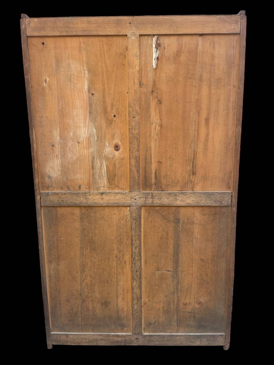 Oak double curtain file cabinet from the 1940s