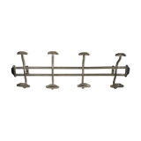 50s chrome wall coat rack