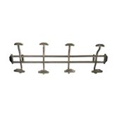 50s chrome wall coat rack