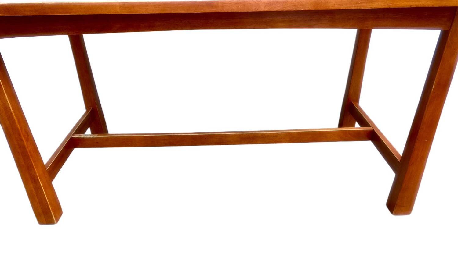 Exotic glass and solid wood table in Thailand