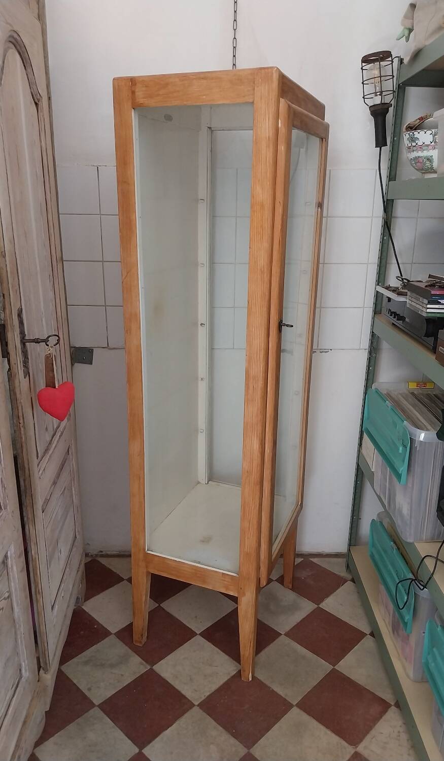 1950s medical display case